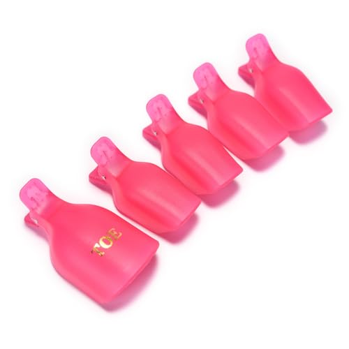 KADS Reusable Gel Nail Polish Remover Clips 10-Pack Soak Off Cap Tool