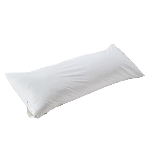 Kingnex Waterproof Down & Feather-Proof Body Pillow Protector 20x54, 1 Pack