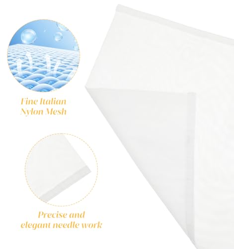 Reusable Nut Milk Bag Set - 6 Pack, 12x8 Inch Fine Mesh Strainer