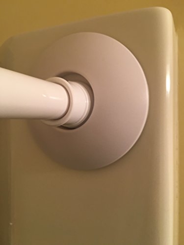 Safety Innovations Shower Curtain Rod Mount - Non-Slip Wall Protector, 2 Pack