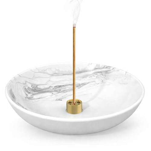 Minimalist Resin Incense Holder with Ash Catcher - 6.2"