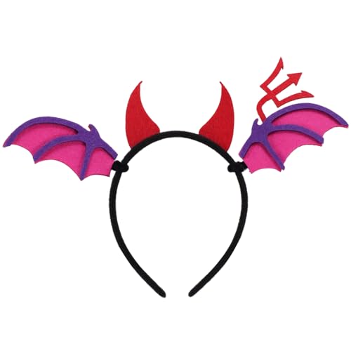 Halloween Spider Web Ghost Horns Headband Party Hair Accessory
