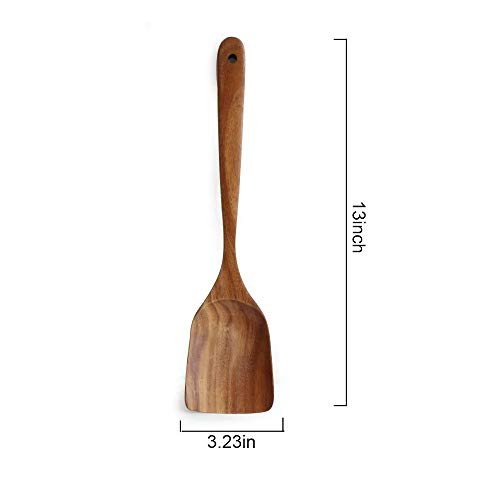 COSIBOA Teak Wooden Spatula Turner - Handcrafted Kitchen Utensils