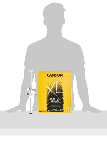 Canson XL Bristol Pad - 11" x 14" Vellum Paper, 100 lb, 25 Sheets
