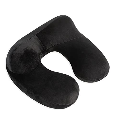 Makimoo Inflatable Travel Pillow - Black Neck Support for Comfort