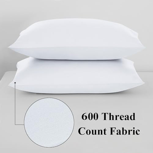 Shunjie.Home 2-Pack White Toddler Pillow Cases 100% Egyptian Cotton, Hypoallergenic