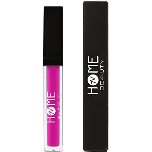 Hot Pink Matte Liquid Lipstick, Waterproof Long Lasting Lip Gloss 5ml