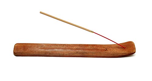 Handmade Wooden Incense Stick Holder - 10 Inch Ash Catcher