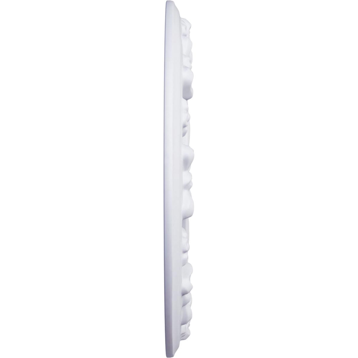 Ekena Millwork CM12RI Ribbon with Bow Ceiling Medallion, 12 1/4"OD x 7 1/2"ID x 7/8"P, Primed