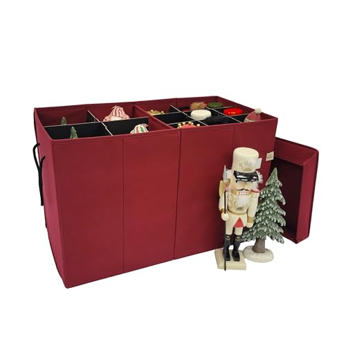 Tall Nutcracker & Figurine Storage Box - 17 Inch, Adjustable Dividers