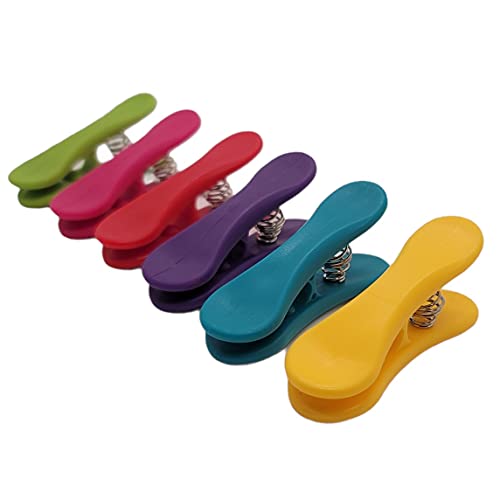 Handy Housewares 6-Piece Colorful Bag Clip Set for Food & Crafts