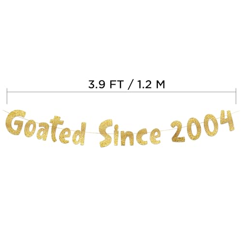 Gold Glitter Banner - Pre-Strung 22nd Birthday & Anniversary Decoration