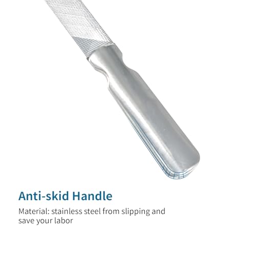 Ryidkcs Professional Stainless Steel Nail File with Leather Pouch