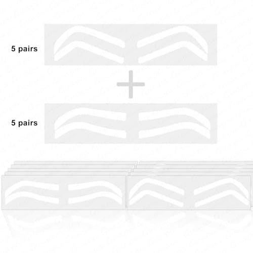 Guapa Disposable Eyebrow Design Stencil Stickers for Precision Shaping & Airbrush Brows