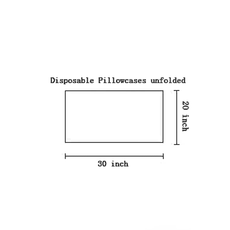 Disposable Pillowcases 20 x 30 Inches - Pack of 6, Non-Woven Fabric, Travel & Hotel Use
