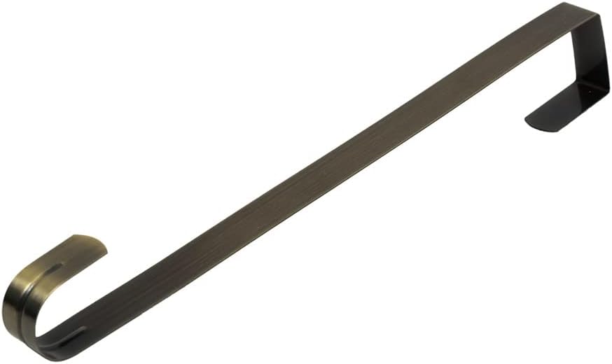 Sattiyrch 12" Wreath Hanger - Durable Steel Over The Door Hook for Front Door (Bronze)