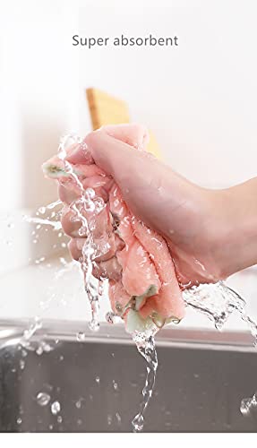 15 Pack Double-Sided Microfiber Cleaning Cloths - Lint Free Kitchen Towels