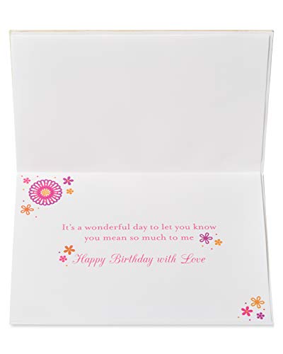 Papyrus Birthday Card for Mom - Wonderful Day Handcrafted Floral Design