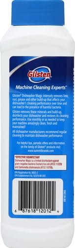 Glisten Dishwasher Magic Cleaner & Disinfectant - Lemon, 12 Oz