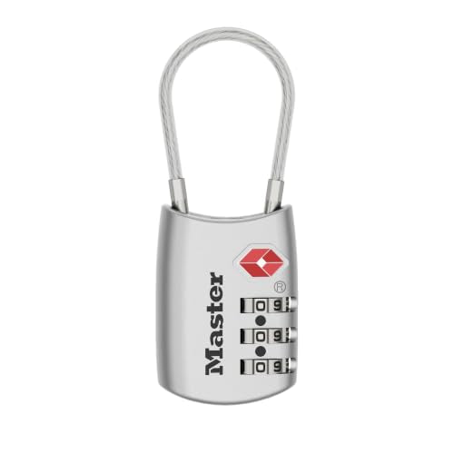 Master Lock TSA Approved Combination Luggage Lock Silver 1 Pack - Model 4688SLVEC