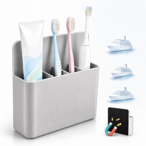 Magnetic Toothbrush Holder for Cruise Cabin - Space-Saving Organizer