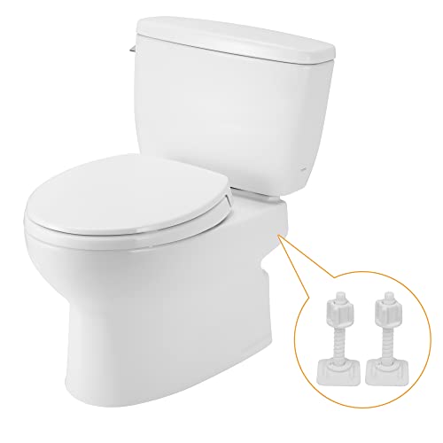 Universal Toilet Seat Hinge Bolts and Nuts Replacement Set - 2 Pairs
