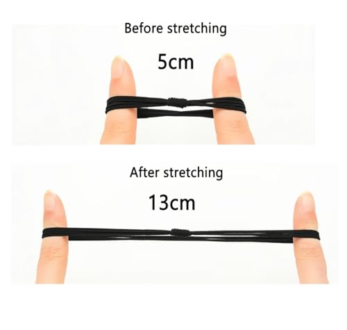 QSYW Thick Hair Elastic Ties 24-Piece Mixed Color Soft Hair Bands