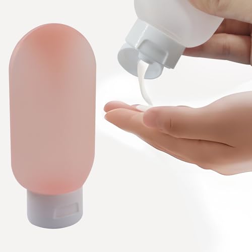 Suiwotin 4-Pack 60ml Travel Bottles Leakproof Squeezable Containers for Toiletries