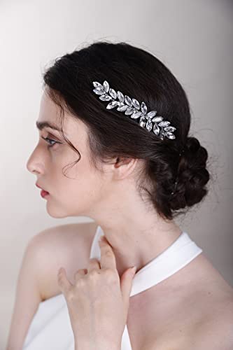 BERYUAN Crystal Hair Clip for Women Prom Party Bridal Hair Accessories