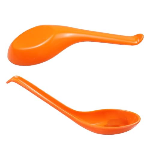 Anphly Melamine Soup Spoon - Heat-Resistant Deepened Spoon for Kitchen and Restaurant