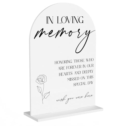 In Loving Memory Wedding Sign | Acrylic Table Decor | Wedding 01
