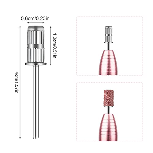 Rolybag 10-Piece Nail Drill Mandrel Bits 3/32 Inch Shank for Sanding Bands