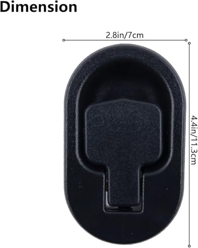 Black Recliner Release Handle - Universal Replacement Sofa Lever