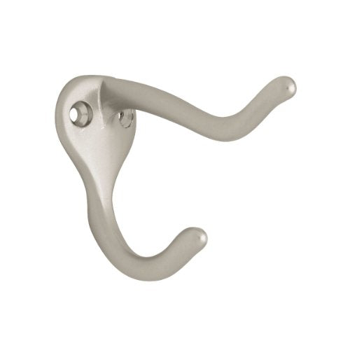 Franklin Brass Heavy Duty Coat and Hat Wall Hook - Matte Nickel