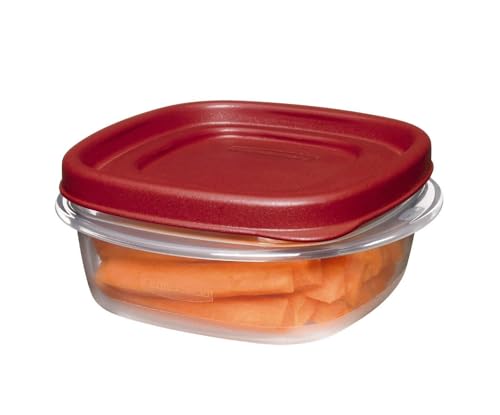 Utensilux 1.25 Cup Food Storage Containers with Easy Find Lids, 4 Pack