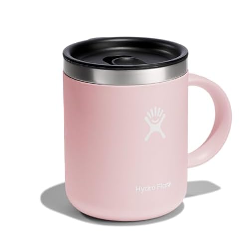 Hydro Flask Coffee Mug ? Insulated Stainless Steel, Non Spill, Leak Proof Travel Mug 12 Oz Trillium Pink