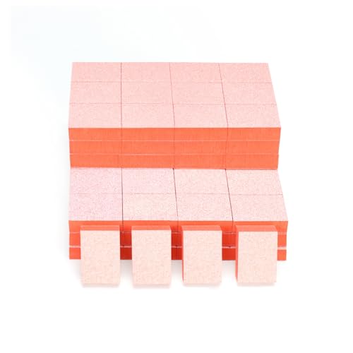 GAZEPLUS Mini Nail Buffer Blocks - 100 Pcs 80/100 Grit Sponge Files