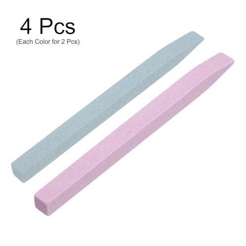 HARFINGTON 4pcs Pumice Stone Nail File & Cuticle Pusher Manicure Tool
