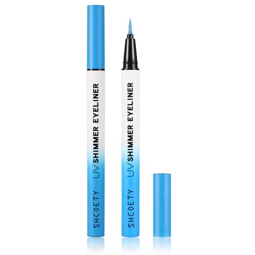 Wismee Shimmer Blue Metallic Neon Liquid Eyeliner Waterproof
