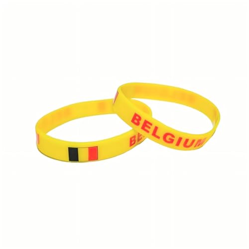 Belgium 2026 Football Championship Wristbands - 2-Pack Unisex