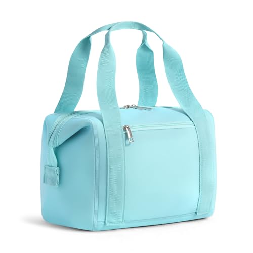 MEXS 15L Neoprene Insulated Lunch Bag - Large Leakproof Tote in Light Blue
