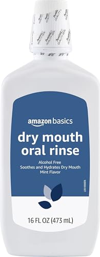 Amazon Basics Dry Mouth Oral Rinse, Alcohol Free Mint, 16 Fl Oz