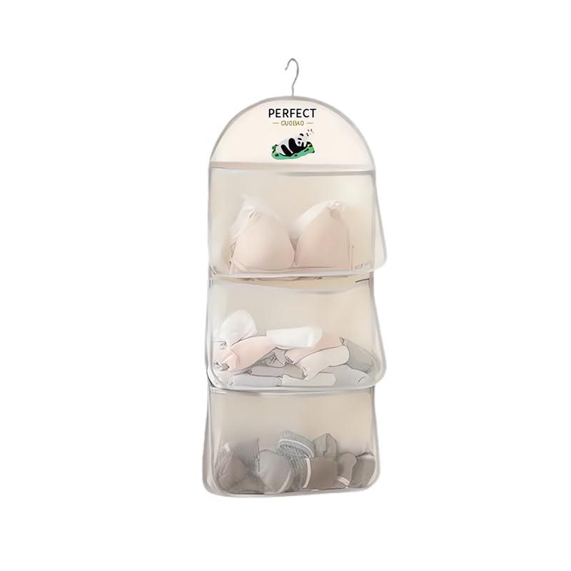 MIUPOO Multi-Layer Mesh Hanging Storage Organizer for Socks & Underwear