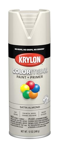 Krylon COLORmaxx Satin Spray Paint, Almond, 12 oz. All-Purpose Paint