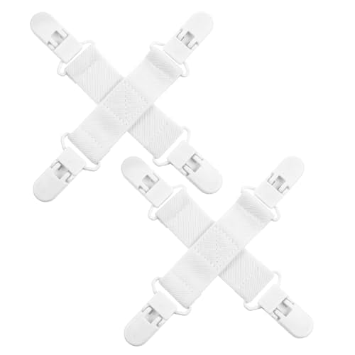 2-Pack Bed Sheet Detangler Clips for Washer & Dryer - Reduce Wrinkles