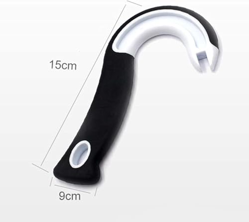 Ergonomic J-Shaped Can and Jar Opener for Weak Hands