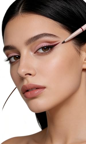 WOANICER 2-in-1 Waterproof Gel Eyeliner Pencil with Smudger - Brown