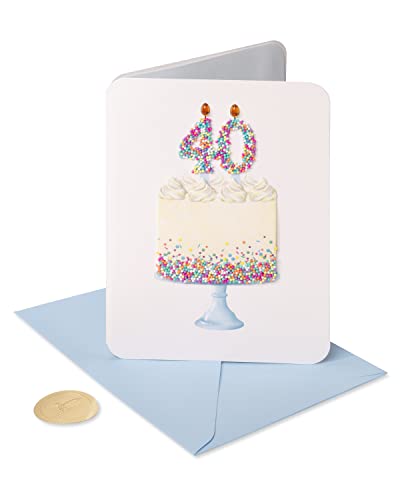 Papyrus 40th Birthday Card - Calls For Celebration Design