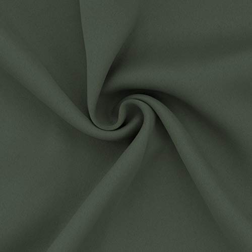 Easy-Going Blackout Curtains, Thermal Insulated Grommet Drapes, 52x63 in Greyish Green - Noise Reduction & Room Darkening