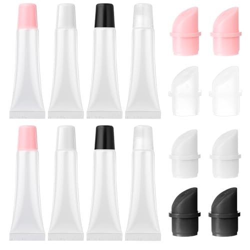 Empty Lip Gloss Tubes 15ml Refillable Squeezable Containers 8 Pcs